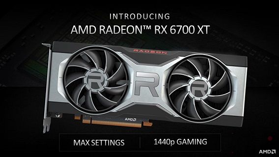 رونمایی AMD از کارت گرافیک رادئون RX 6700 XT