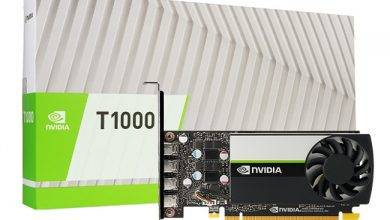 کارت گرافیک حرفه‌ای T1000 انویدیا