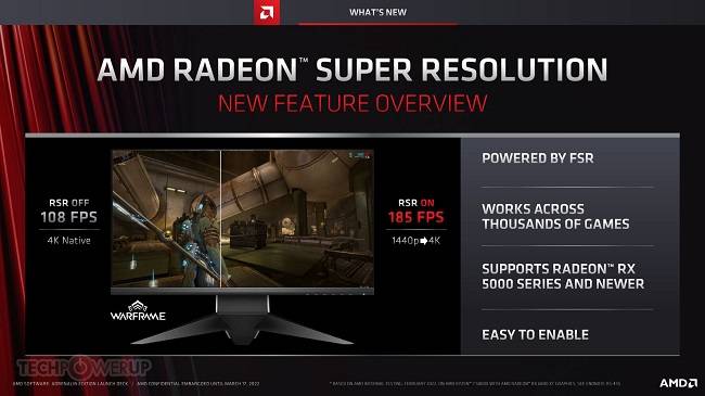 فناوری AMD RSR؛ افزایش مجانی نرخ فریم دهی در هزاران بازی معرفی شد