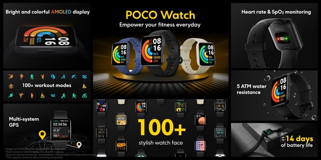 Poco Watch اولین ساعت هوشمند برند پوکو