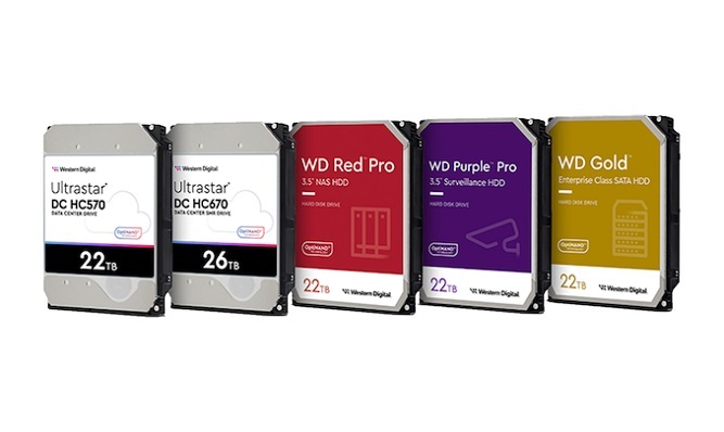 هارد دیسک‌های جدید 22 و 26 ترابایتی وسترن دیجیتال