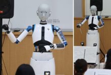 رهبری یک ربات در اجرای کنسرت کلاسیک ارکستر سئول