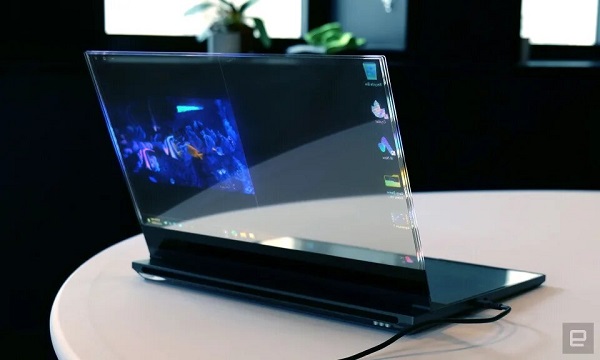 لنوو از اولین لپ تاپ با نمایشگر کاملا شفاف رونمایی کرد
